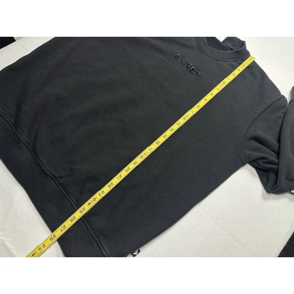 Men's Adidas Five Ten 5.10 Logo Crewneck Sweatshirt Size Large Black KB0060